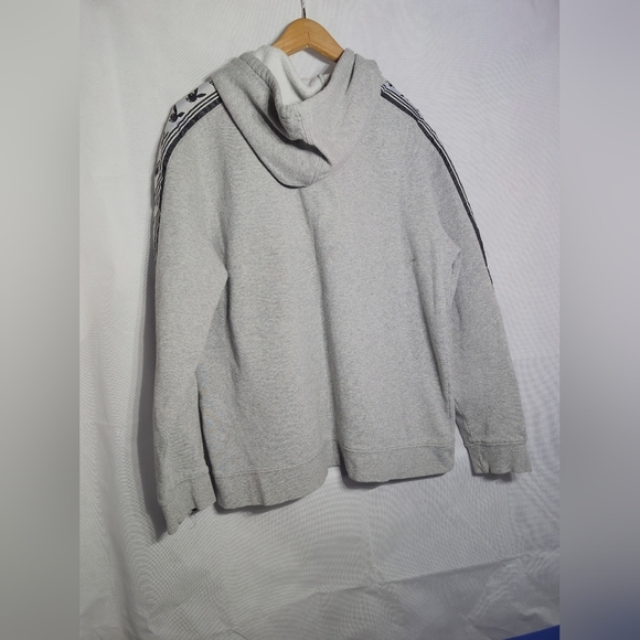PLAYBOY X Pacsun Sz M Gray and Black Hoodie Sweatshirt with Stripe Accents - Picture 3 of 7